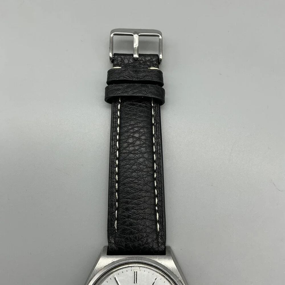 Vintage Seiko Quartz Mens Watch 37mm Date 7123-8239 Cracked Crystal New Battery